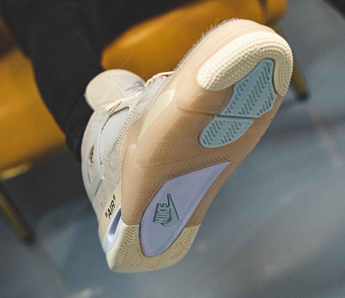 La date de sortie de la Off-White x Air Jordan 4 "Sail" est révélée