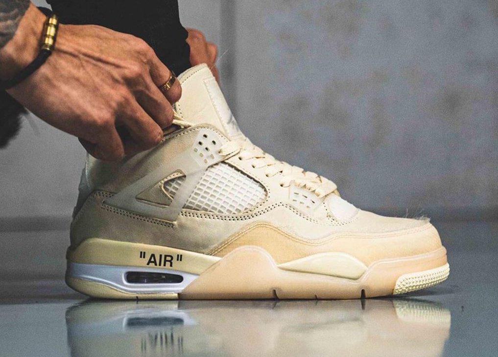 La date de sortie de la Off-White x Air Jordan 4 "Sail" est révélée