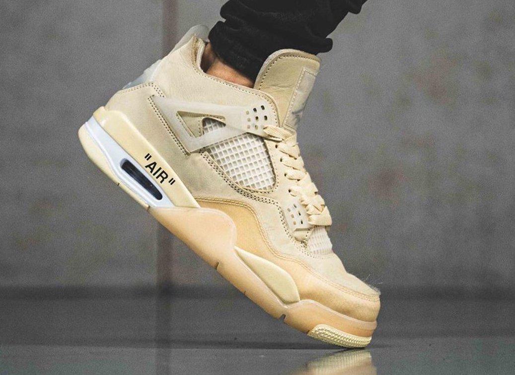 La date de sortie de la Off-White x Air Jordan 4 "Sail" est révélée
