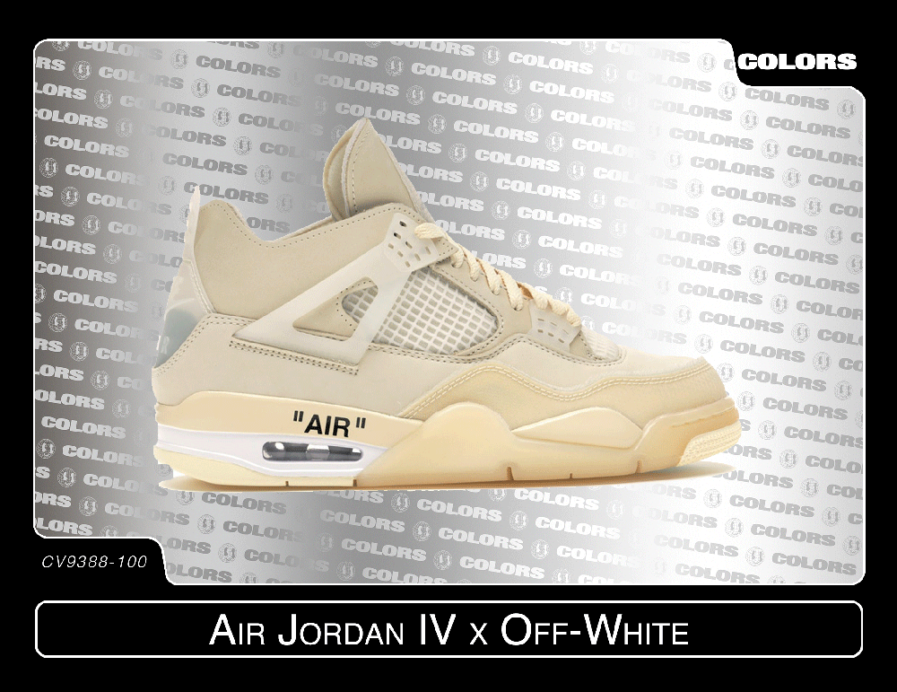 Air JORDAN IV x Off-White Sail Air JORDAN IV x Off-White Sail