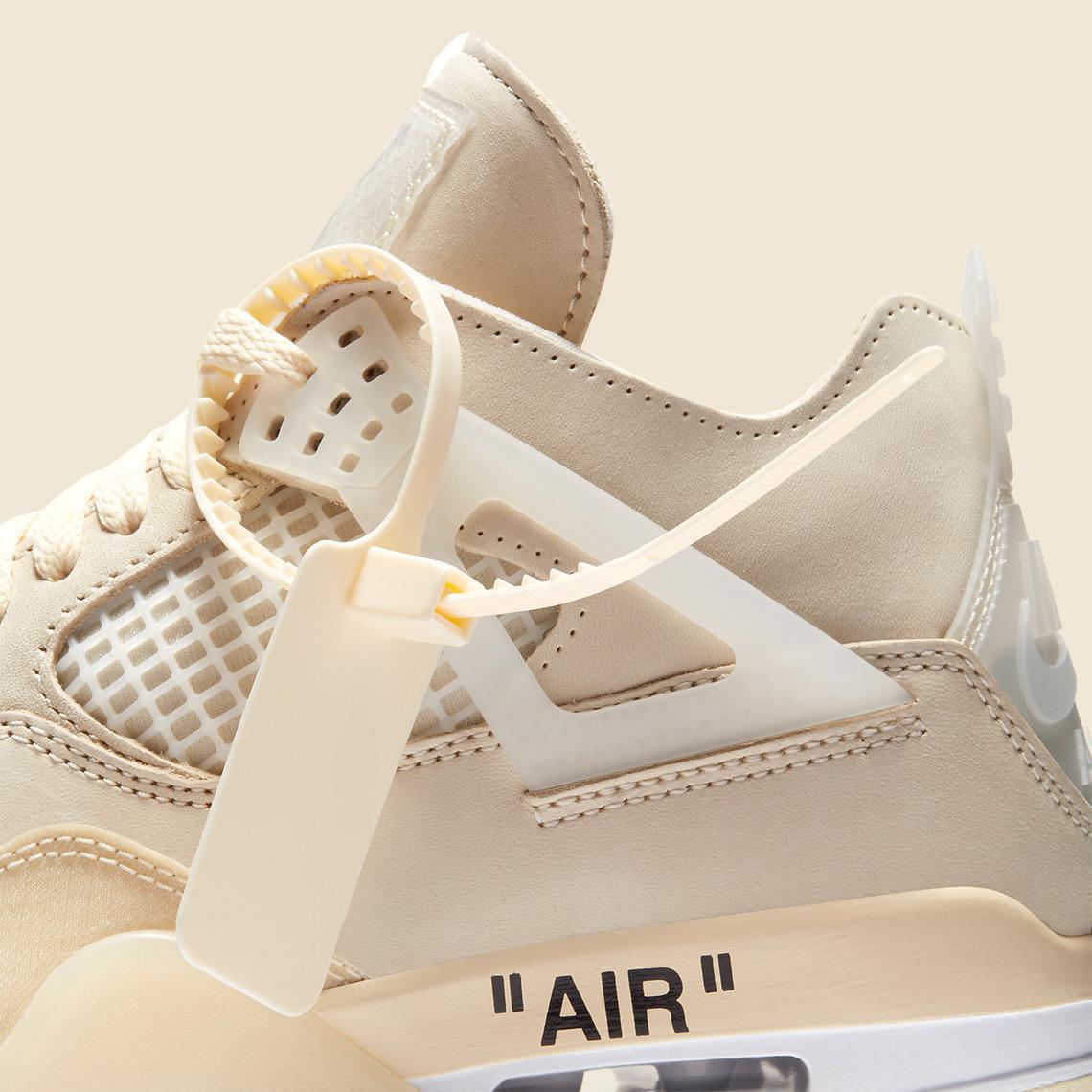 Off-White x Air Jordan 4 “Sail”