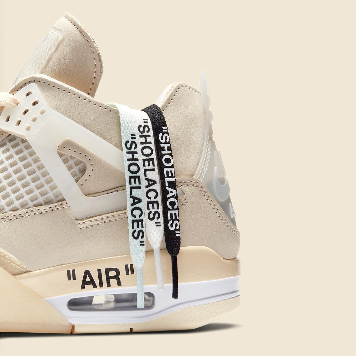 Off-White x Air Jordan 4 “Sail” Off-White x Air Jordan 4 “Sail”