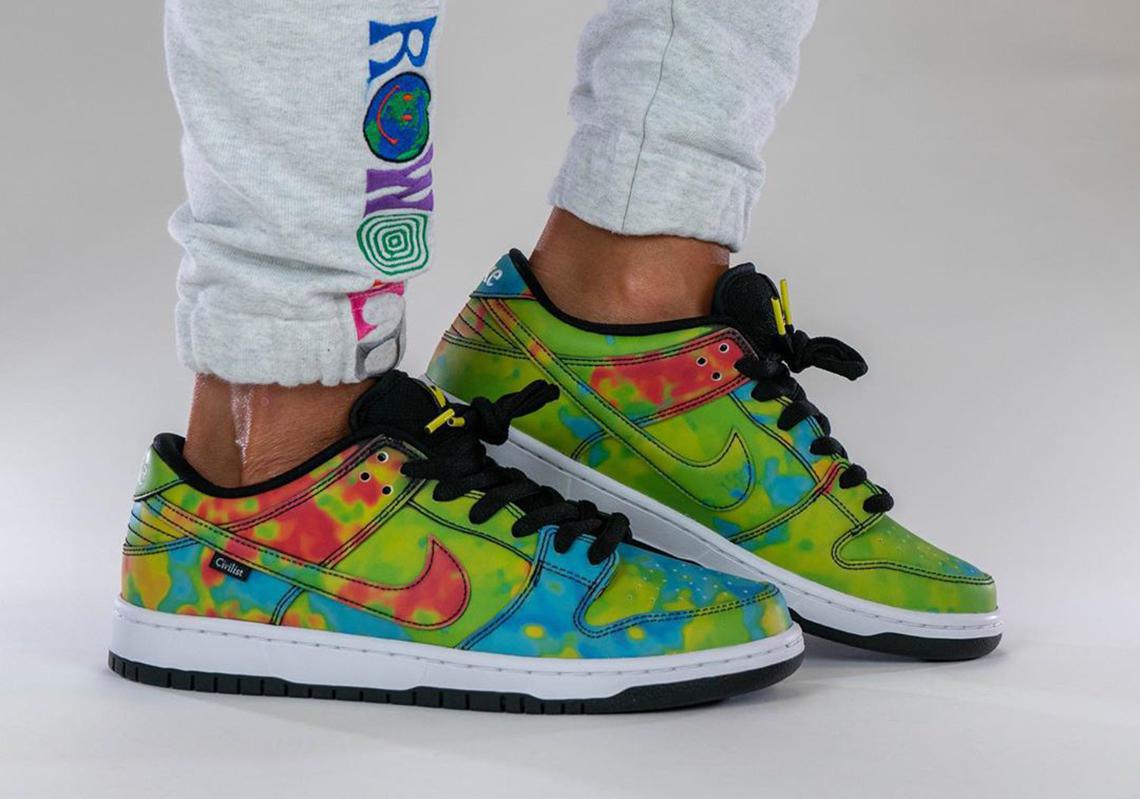 Nike SB Dunk Low thermochromique de Civilist Nike SB Dunk Low thermochromique de Civilist