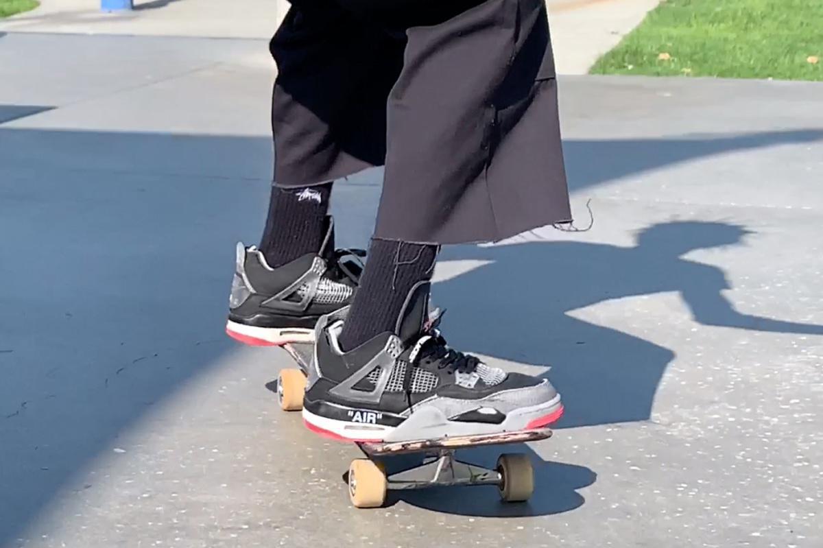 Unreleased Off-White™ x Air Jordan 4 "Bred"