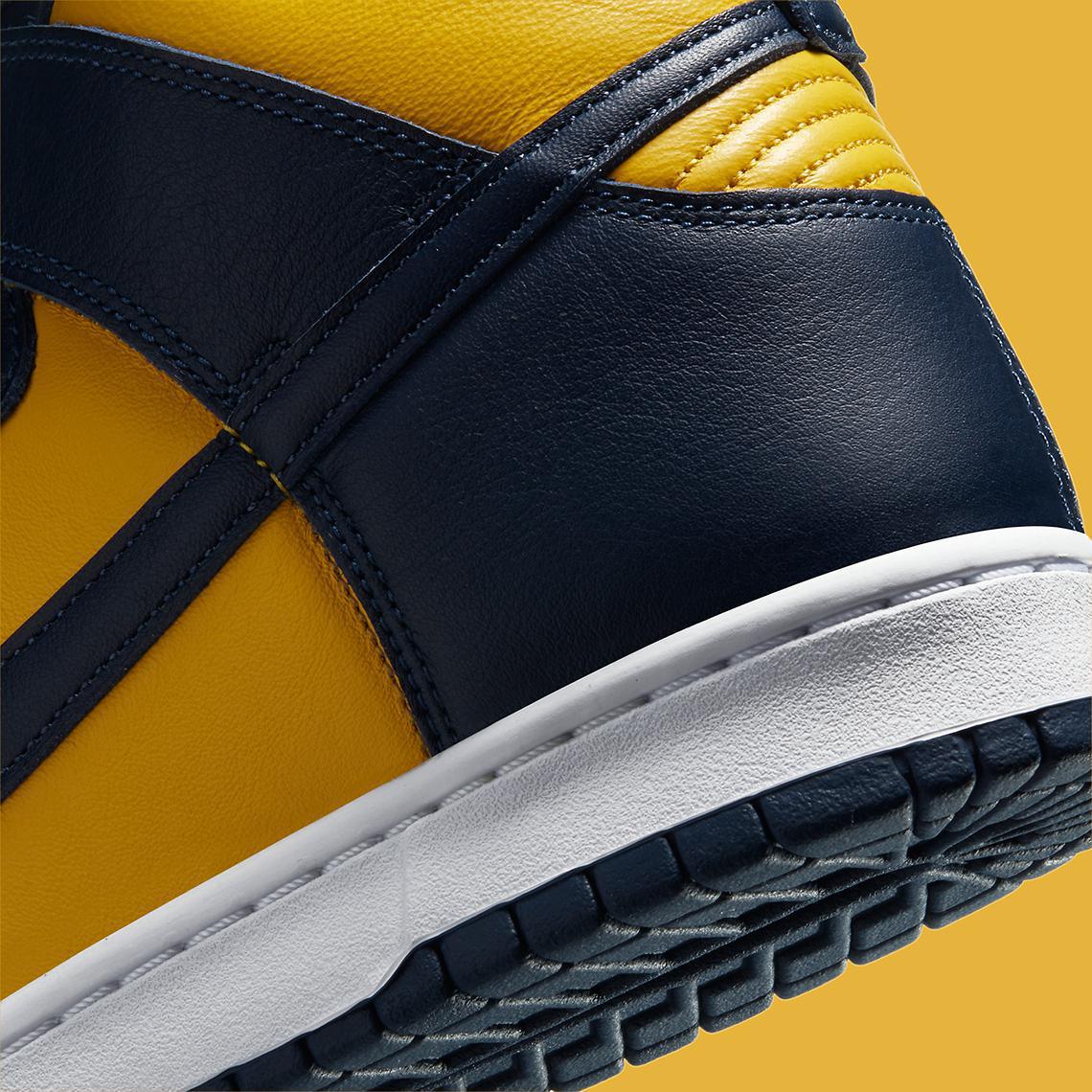 Images officielles de la Nike Dunk High SP Michigan