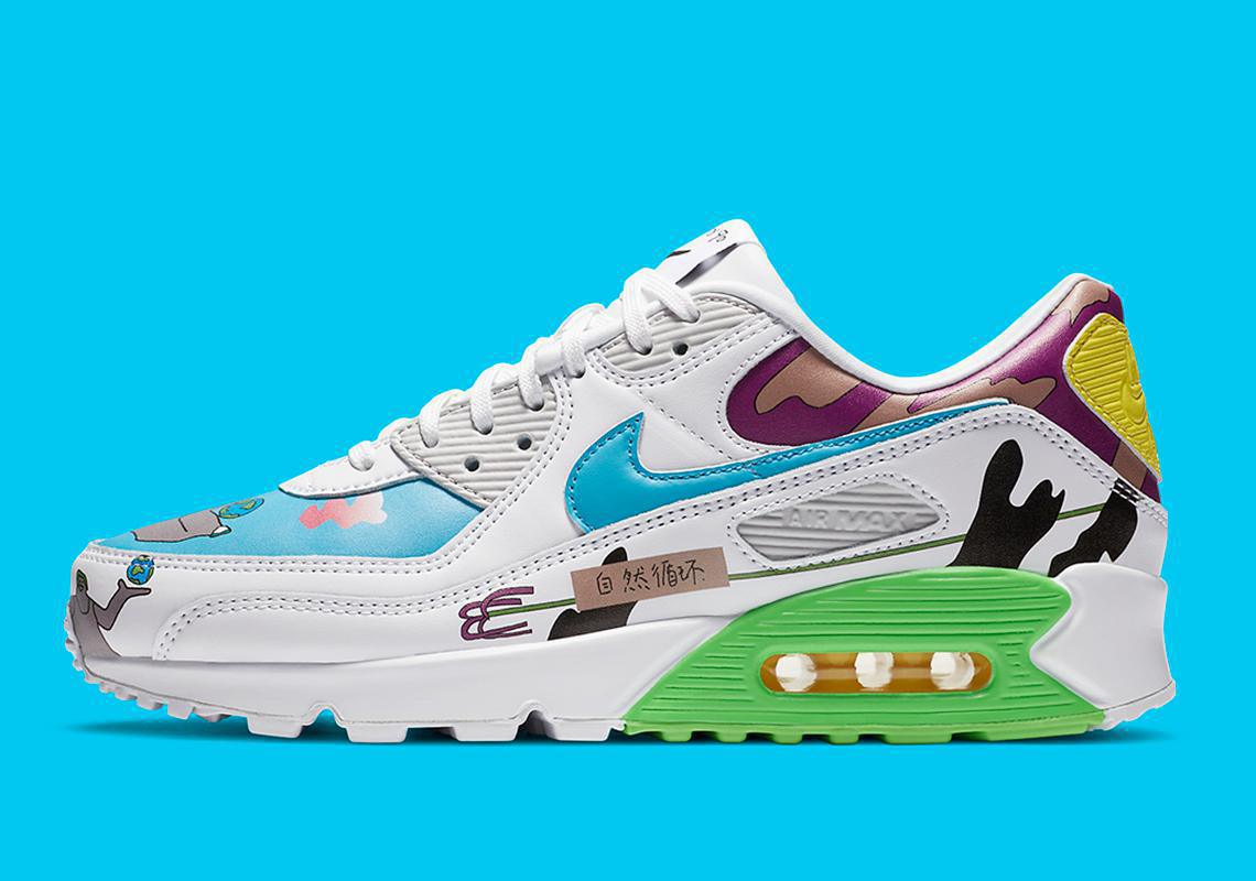 Images officielles Ruohan Wang x Nike Air Max 90 Flyleather