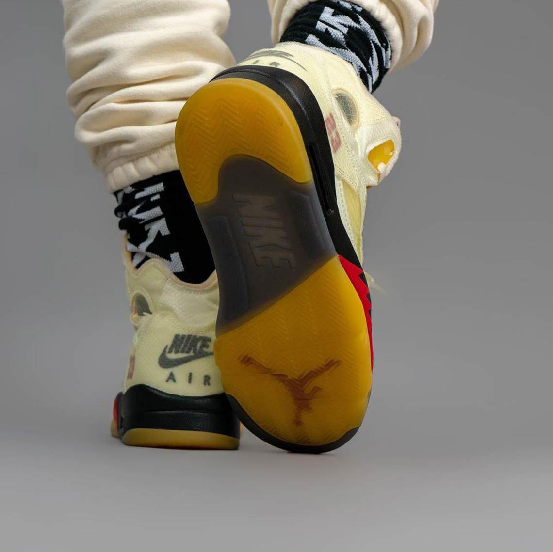 Off-White x Air Jordan 5 “Fire Red”