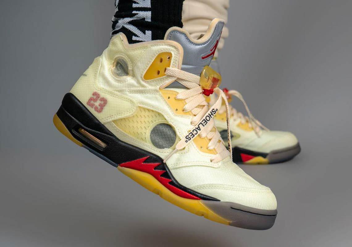 Off-White x Air Jordan 5 “Fire Red”