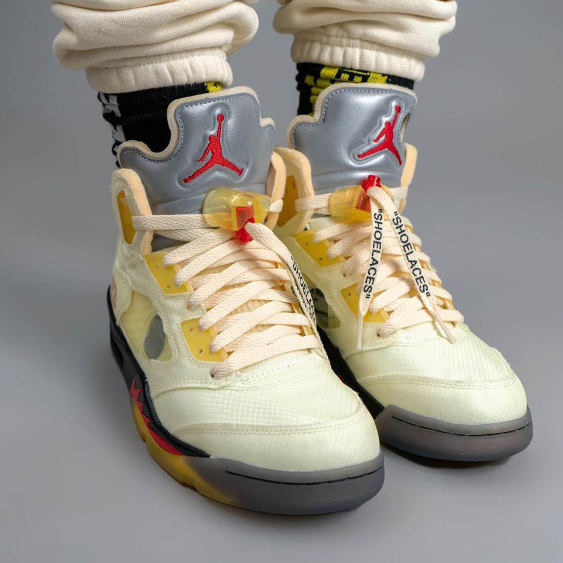 Off-White x Air Jordan 5 “Fire Red”