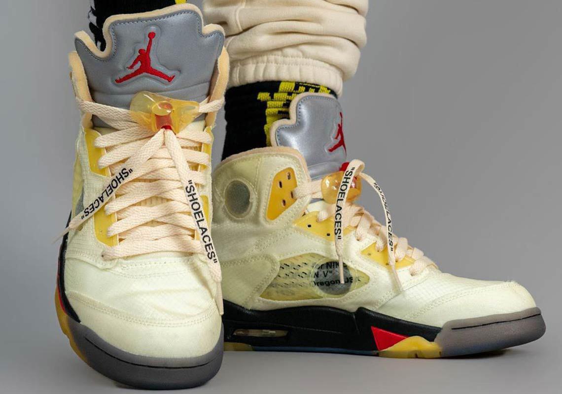 Off-White x Air Jordan 5 “Fire Red”