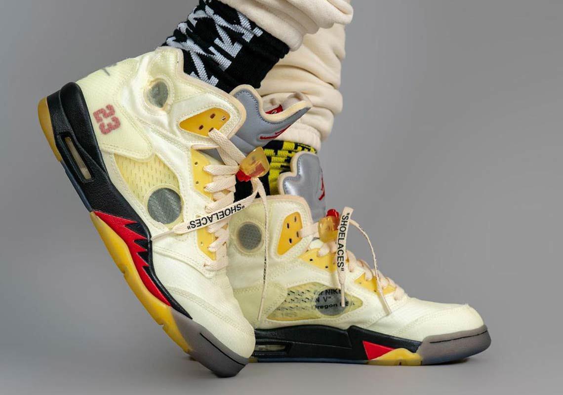 Off-White x Air Jordan 5 “Fire Red”