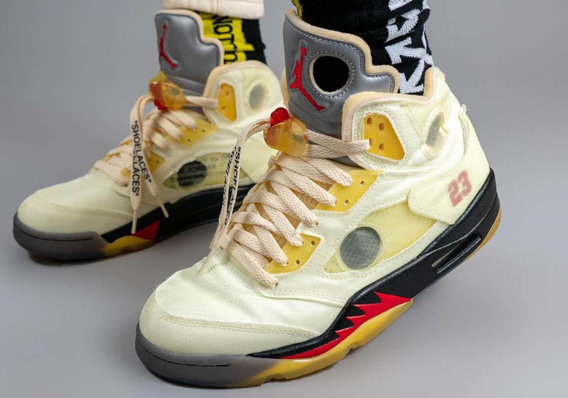 Off-White x Air Jordan 5 “Fire Red”