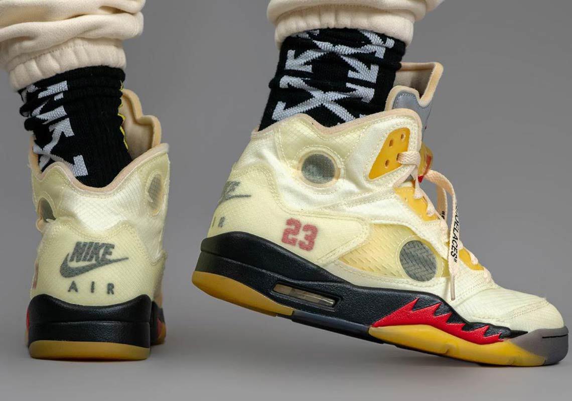 Off-White x Air Jordan 5 “Fire Red”