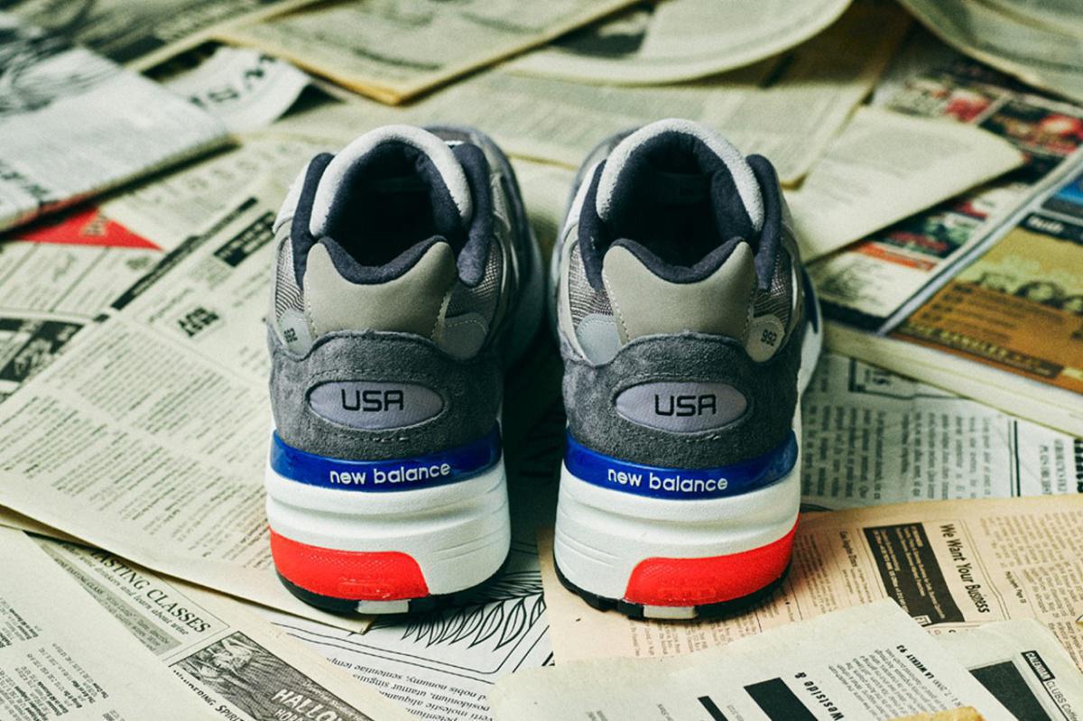 La 992 "Gray" de New Balance reçoit de subtiles couleurs américaines