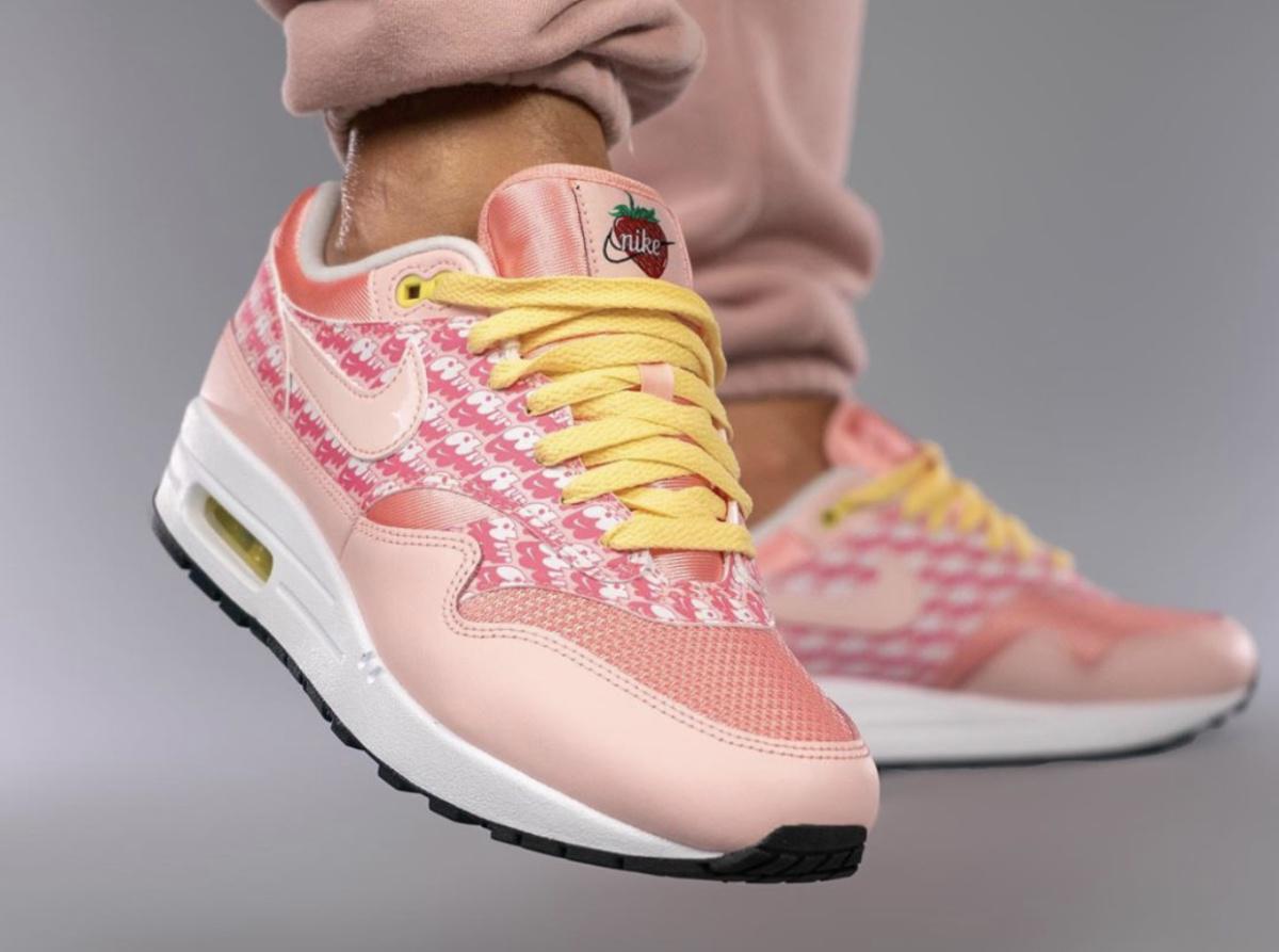 On-Feet Nike Air Max 1 “Strawberry Lemonade”