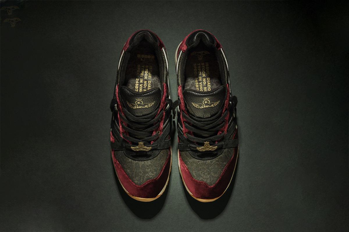 24 Kilates et un Sabotage livrent une Diadora N.9000 de luxe en velours rouge "In Vino Veritas" 24 Kilates et un Sabotage livrent une Diadora N.9000 de luxe en velours rouge "In Vino Veritas"