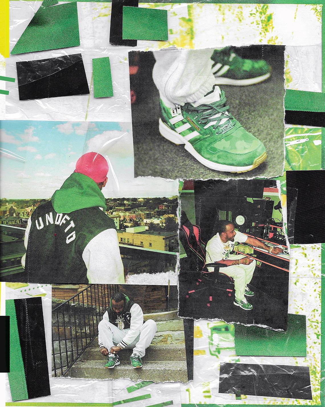 UNDEFEATED x Adidas ZX 8000 avec BAPE