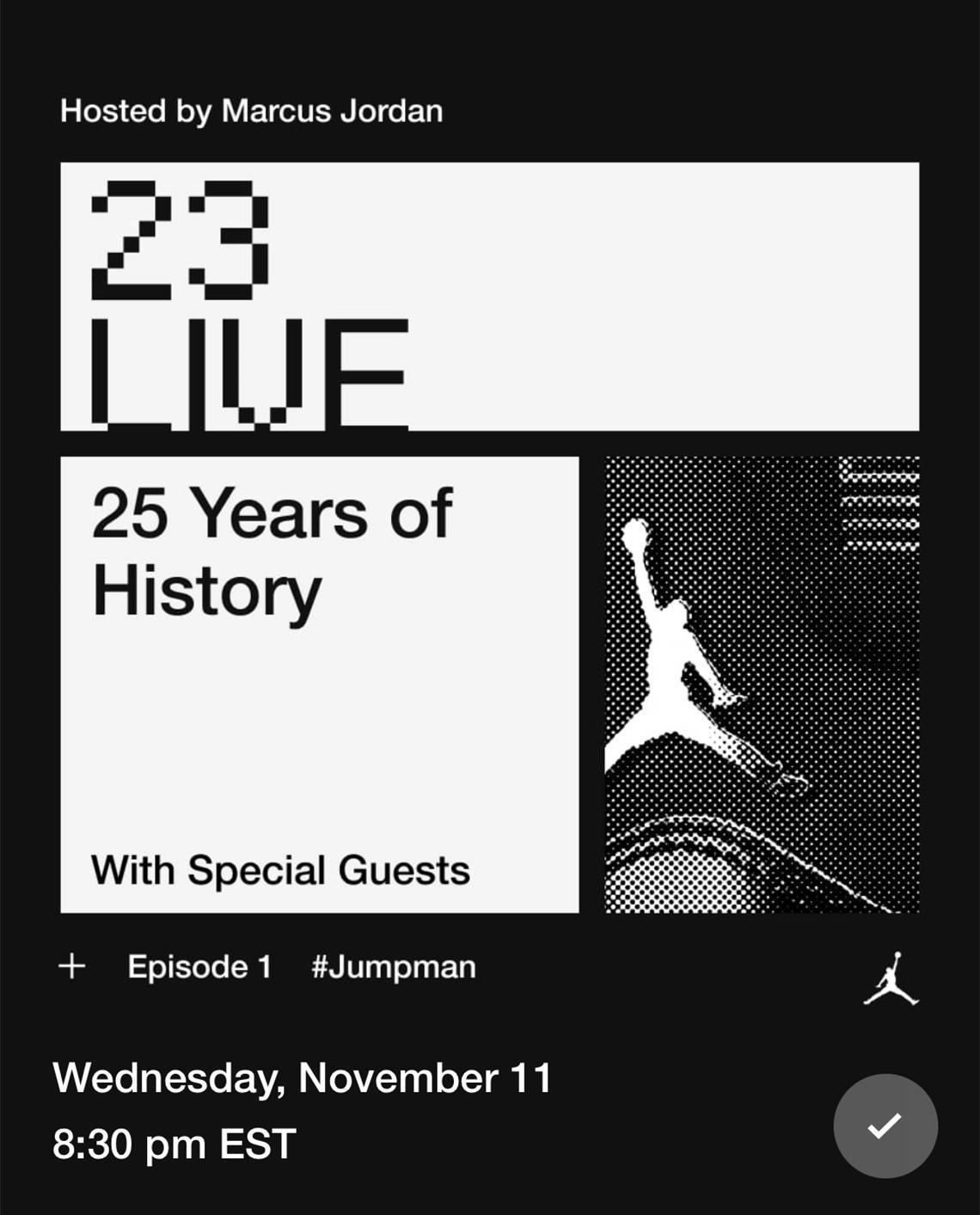 L'Air Jordan 11 sera largué au début de l'événement "25 ans d'histoire" sur Nike SNKRS L'Air Jordan 11 sera largué au début de l'événement "25 ans d'histoire" sur Nike SNKRS