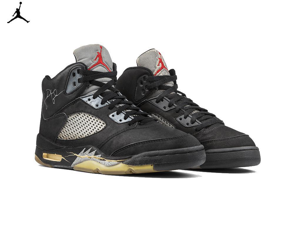 Air JORDAN V OG Black Metallic Silver Air JORDAN V OG Black Metallic Silver