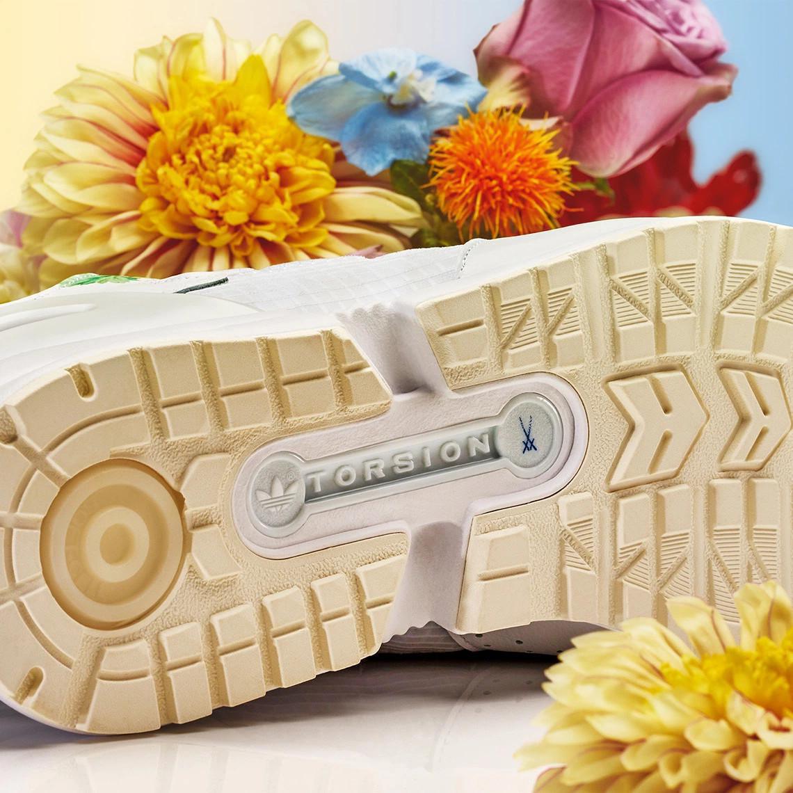 Meissen ajoute des empreintes florales à l'adidas ZX10.000C