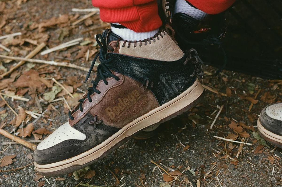 Bodega et Nike se dirigent sur un terrain vague avec la dunk "légende" inspirée du base-ball Bodega et Nike se dirigent sur un terrain vague avec la dunk "légende" inspirée du base-ball