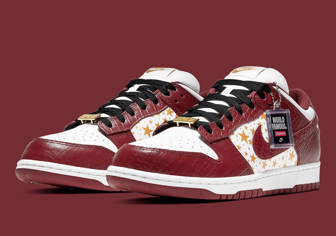 Supreme x Nike SB Dunk Low pour le 4 Mars Supreme x Nike SB Dunk Low pour le 4 Mars