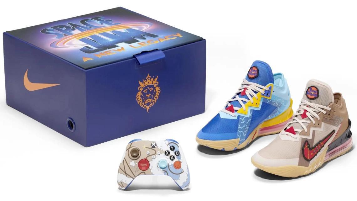 Xbox et Nike vont sortir un pack "Space Jam : A New Legacy" avec le LeBron 18 Low.