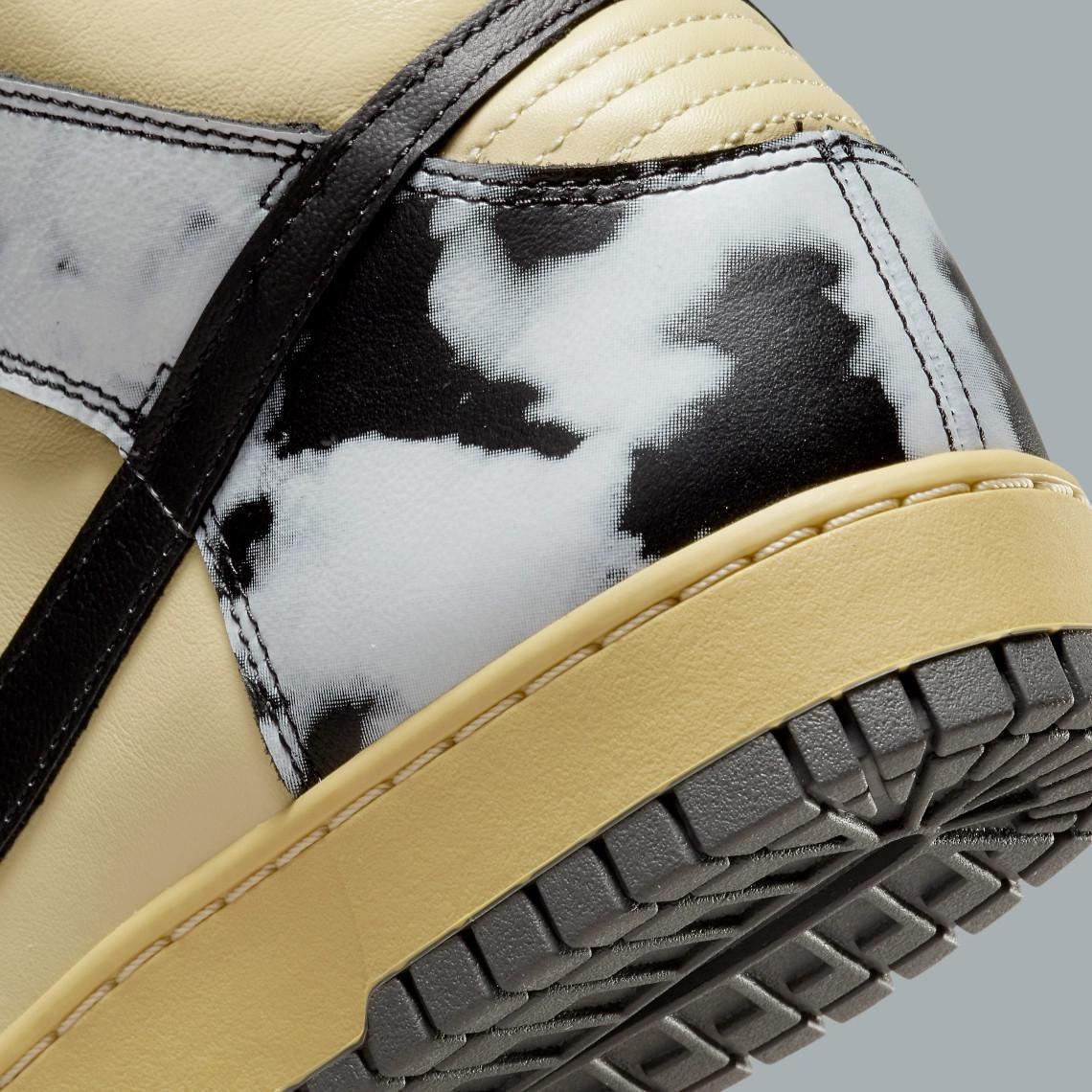 Images officielles de la Nike Dunk High 1985 "Acid Wash" en gris