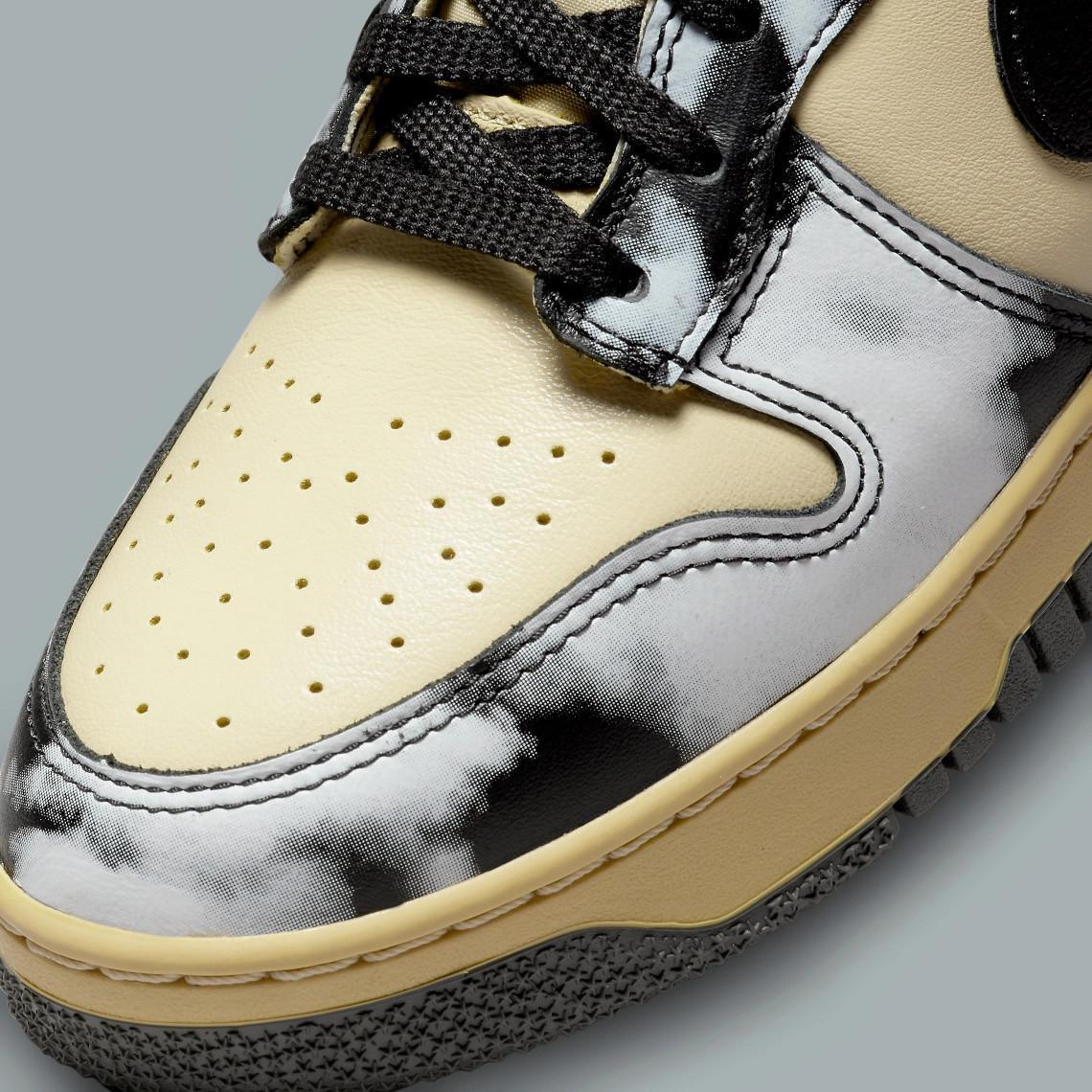 Images officielles de la Nike Dunk High 1985 "Acid Wash" en gris