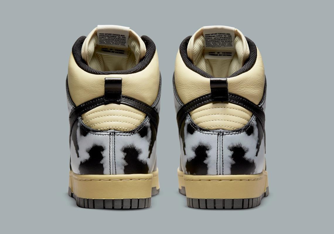 Images officielles de la Nike Dunk High 1985 "Acid Wash" en gris
