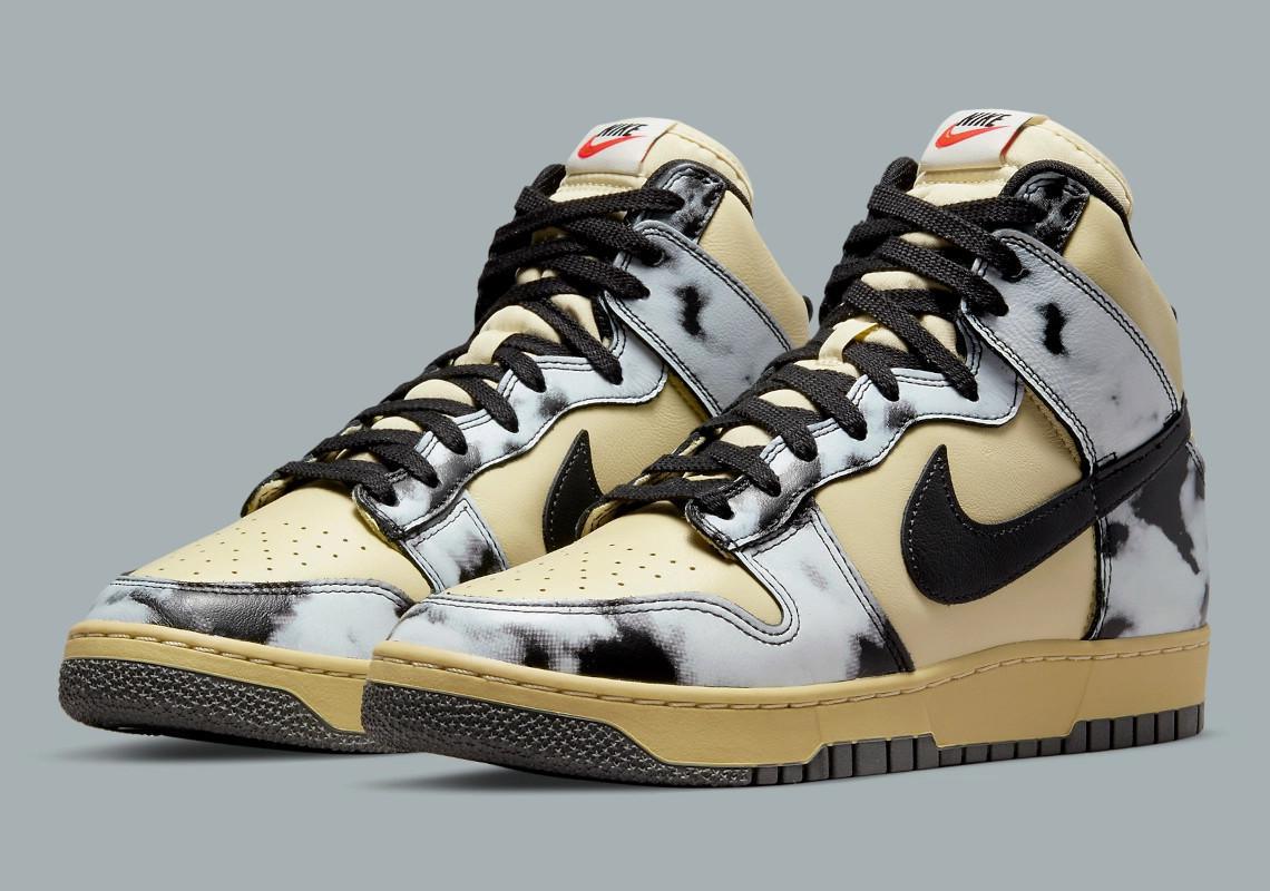 Images officielles de la Nike Dunk High 1985 "Acid Wash" en gris Images officielles de la Nike Dunk High 1985 "Acid Wash" en gris