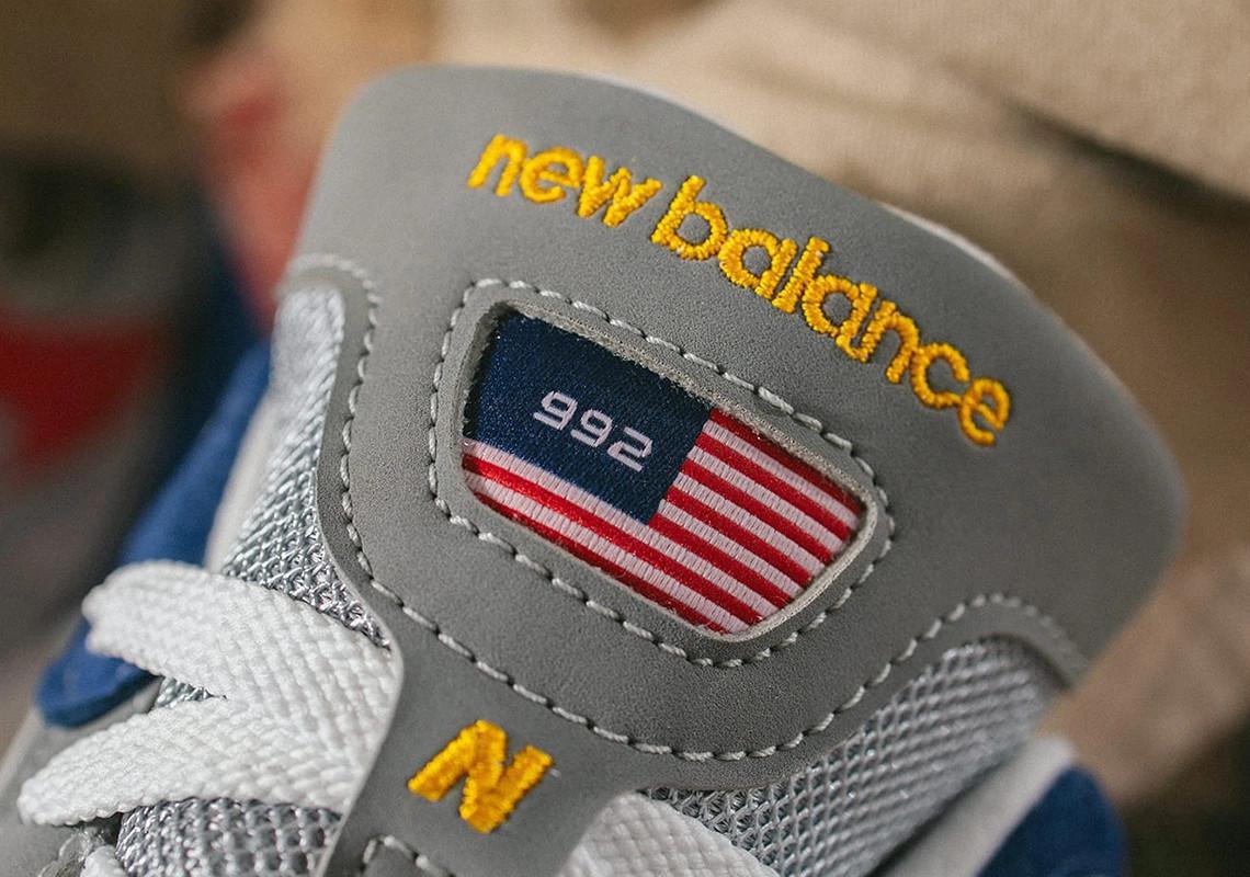 La DTLR x New Balance 992 "Varsity" sort le week-end de la fête du travail.