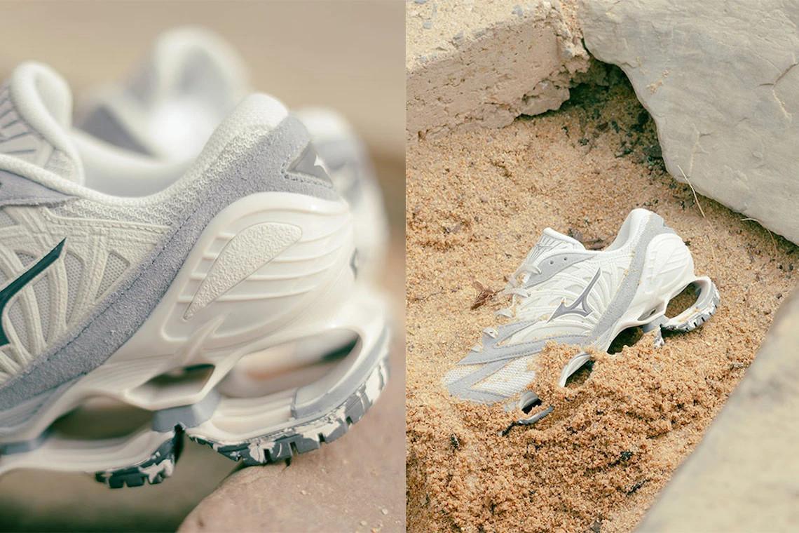 La collaboration Mizuno "Artefact Pack" de Footpatrol s'inspire des anciennes ruines japonaises. La collaboration Mizuno "Artefact Pack" de Footpatrol s'inspire des anciennes ruines japonaises.