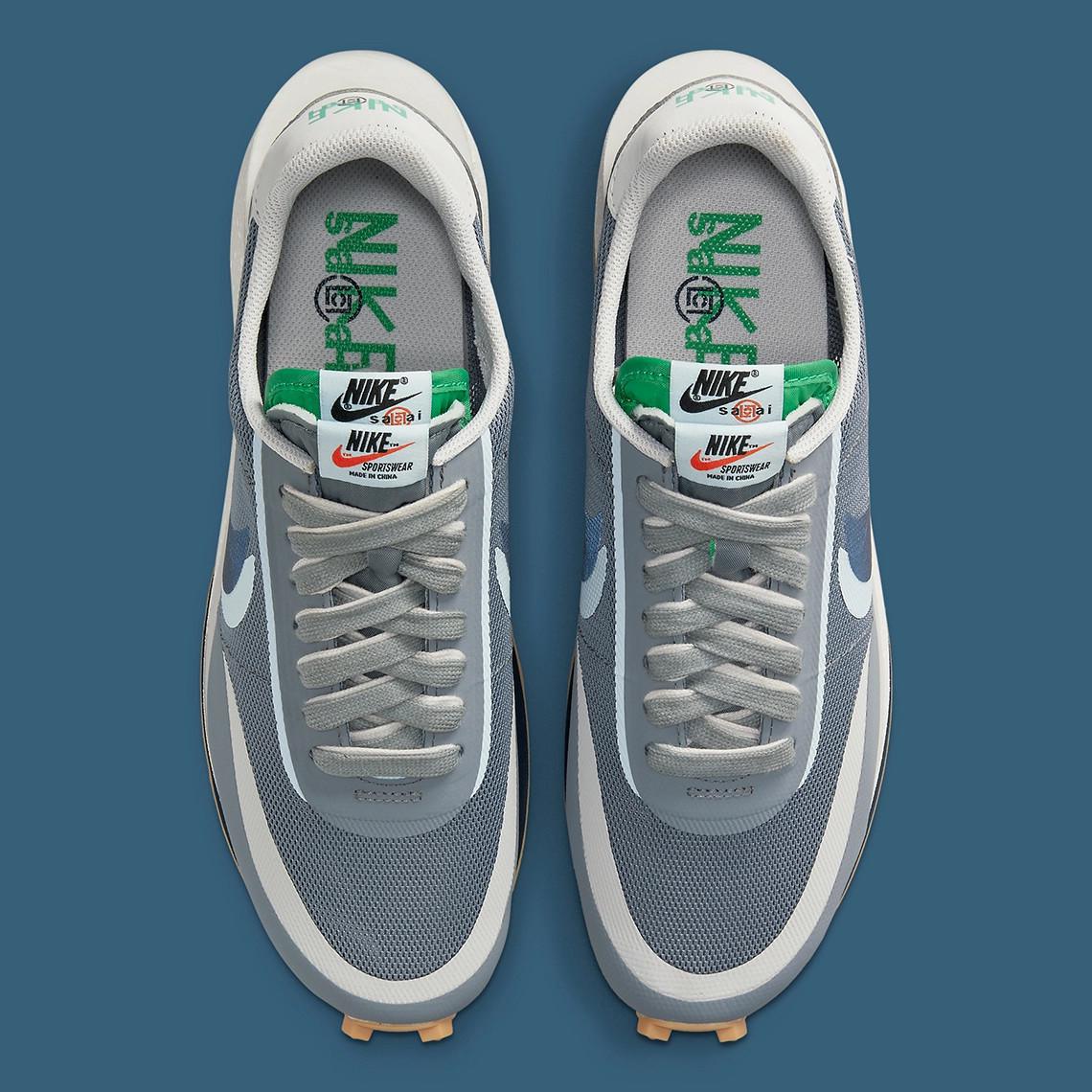 CLOT x sacai x Nike LDWaffle “Cool Grey”