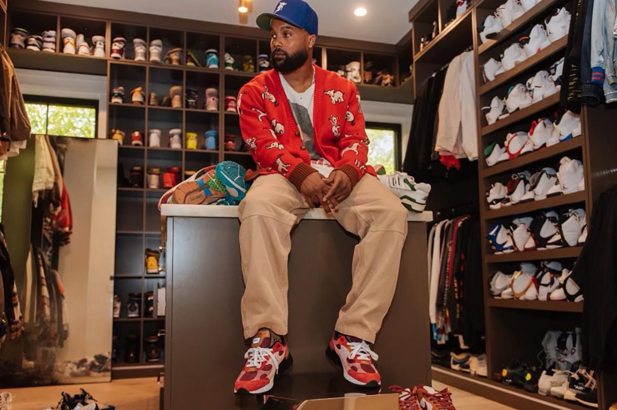 Steelo Brim et le modèle Joe Freshgoods x New Balance 992 "No Emotions Are Emotions".