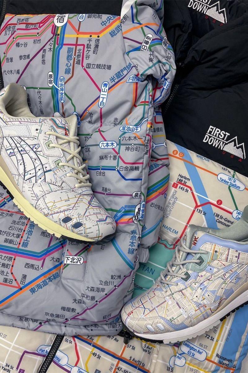 First Down et atmos relient deux systèmes de métro sur l'ASICS GEL-Lyte III