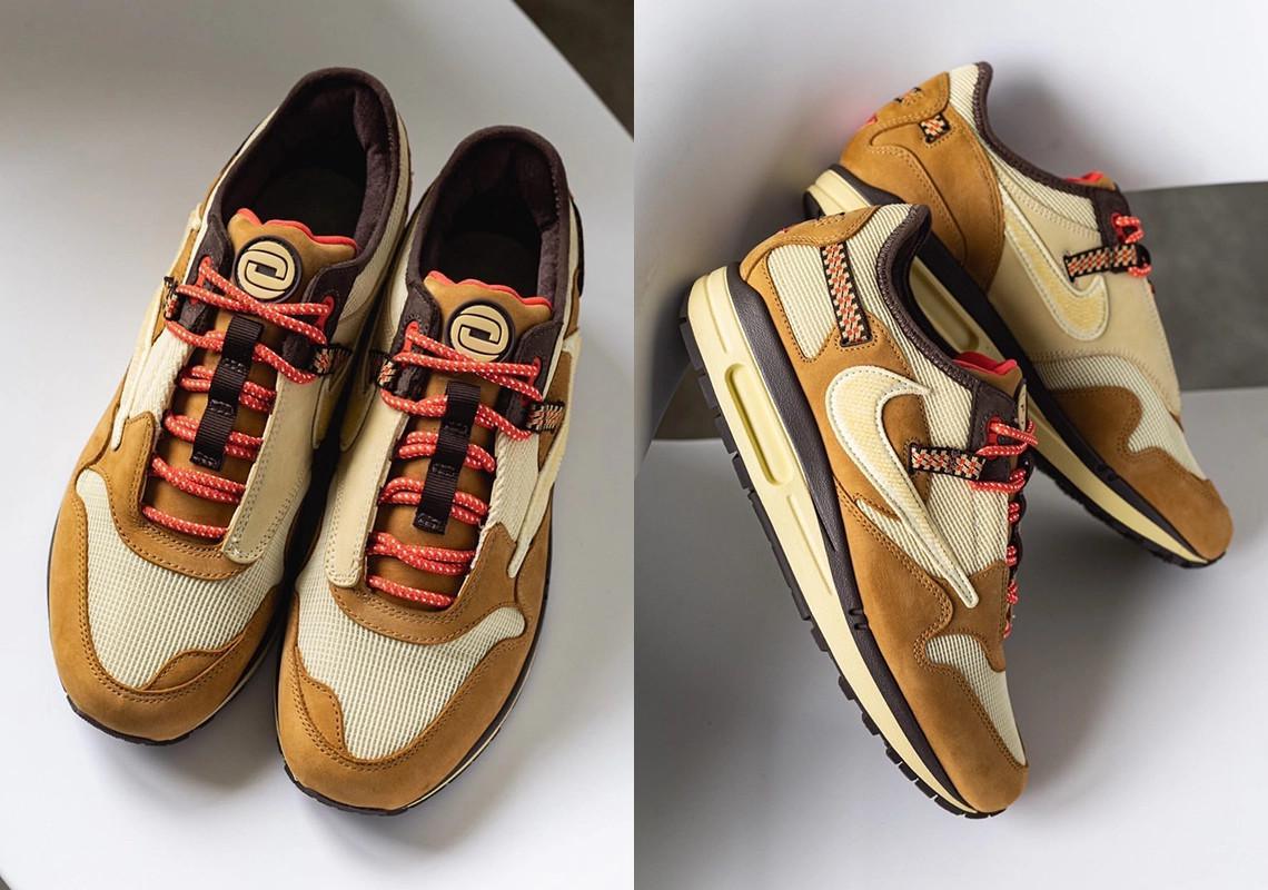 La Travis Scott x Nike Air Max 1 apparaît dans un nouveau coloris avant l'Astroweek. La Travis Scott x Nike Air Max 1 apparaît dans un nouveau coloris avant l'Astroweek.
