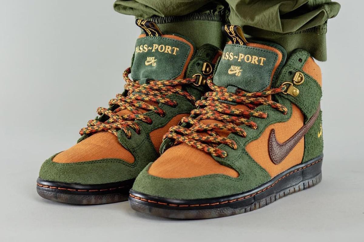La Dunk High "Workboot" de Nike SB et Pass~Port.