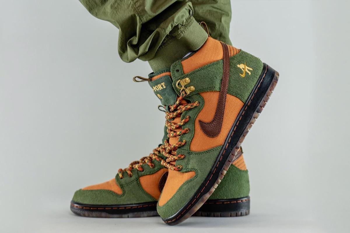 La Dunk High "Workboot" de Nike SB et Pass~Port.