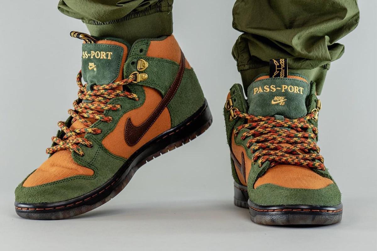 La Dunk High "Workboot" de Nike SB et Pass~Port.