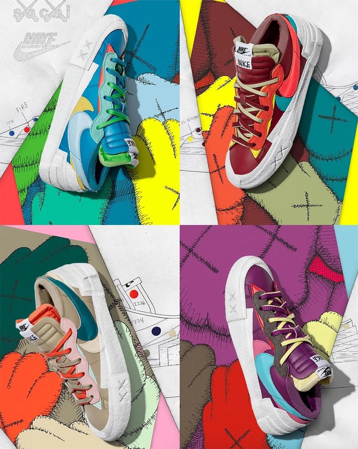 Le quatrième coloris "Reed" du sacai x Kaws x Nike Blazer Low est dévoilé Le quatrième coloris "Reed" du sacai x Kaws x Nike Blazer Low est dévoilé