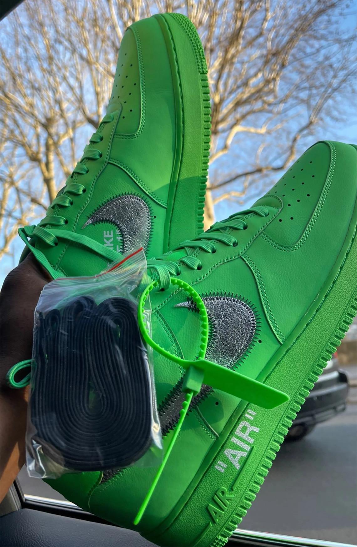 Unreleased Off-White x Nike Air Force 1 Low dévoilé en vert Unreleased Off-White x Nike Air Force 1 Low dévoilé en vert