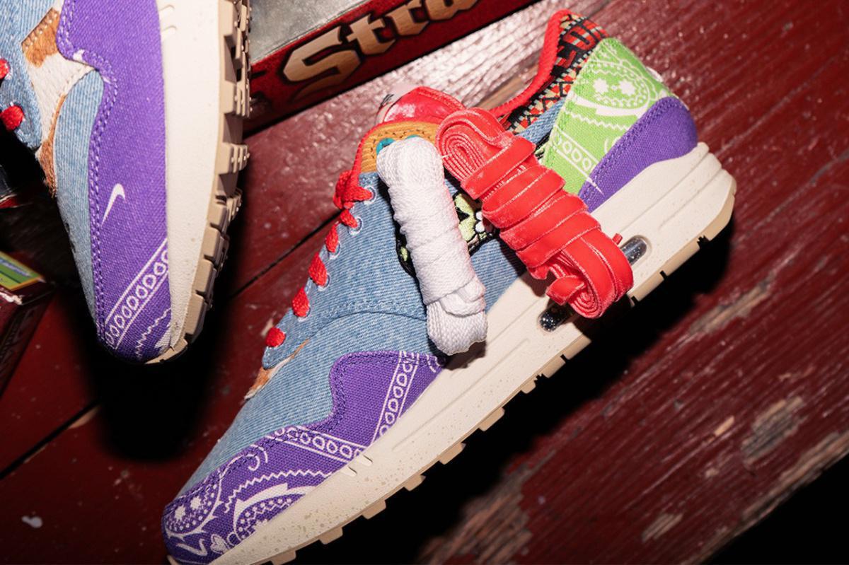 La collection Nike Air Max 1 "Message à l'Univers" de Concepts est un nouveau tour de piste. La collection Nike Air Max 1 "Message à l'Univers" de Concepts est un nouveau tour de piste.