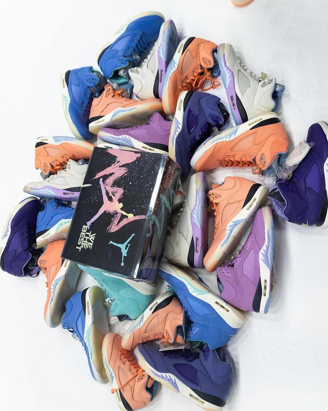DJ Khaled dévoile la collection Air Jordan 5 "We The Best". DJ Khaled dévoile la collection Air Jordan 5 "We The Best".