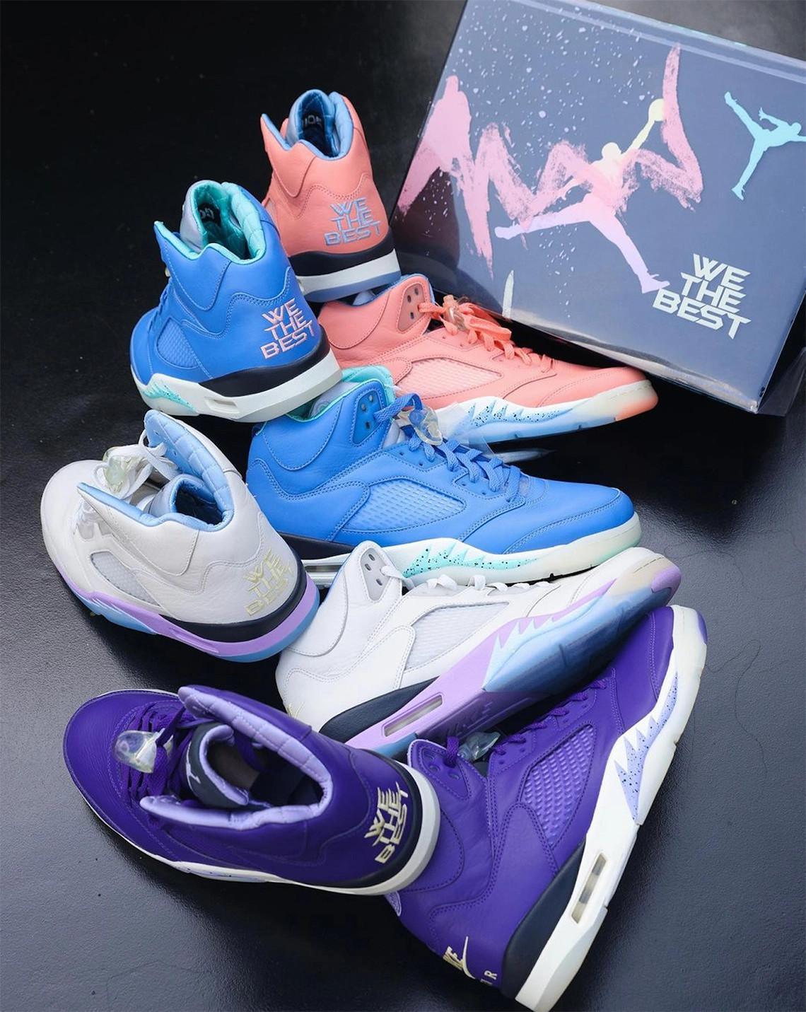 DJ Khaled dévoile la collection Air Jordan 5 "We The Best". DJ Khaled dévoile la collection Air Jordan 5 "We The Best".