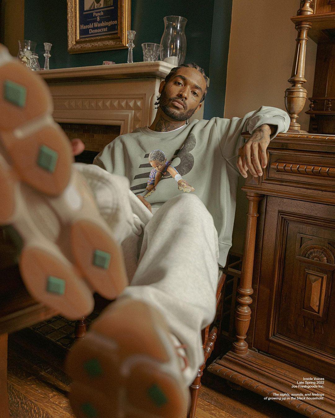 Joe Freshgoods donne un autre aperçu de sa collaboration avec New Balance 9060 "Inside Voices". Joe Freshgoods donne un autre aperçu de sa collaboration avec New Balance 9060 "Inside Voices".