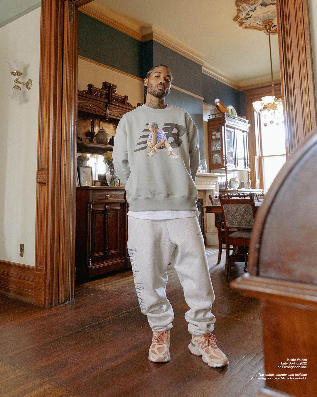 Joe Freshgoods donne un autre aperçu de sa collaboration avec New Balance 9060 "Inside Voices". Joe Freshgoods donne un autre aperçu de sa collaboration avec New Balance 9060 "Inside Voices".