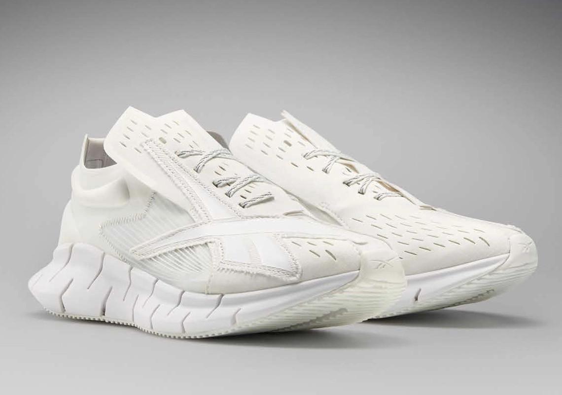 Maison Margiela et Reebok ajoutent les modèles Question Mid, Instapump Fury et Zig 3D Storm à la collection "Memory Of". Maison Margiela et Reebok ajoutent les modèles Question Mid, Instapump Fury et Zig 3D Storm à la collection "Memory Of".