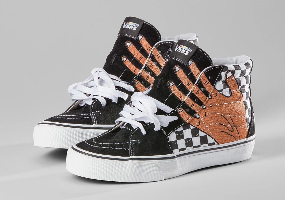 Imran Potato traduit son goût subversif en une collaboration de six pièces avec Vault By Vans. Imran Potato traduit son goût subversif en une collaboration de six pièces avec Vault By Vans.