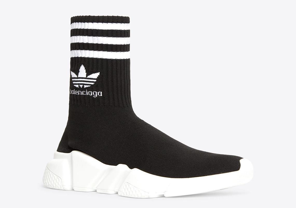L'ensemble de la collection Balenciaga x adidas est disponible dès maintenant. L'ensemble de la collection Balenciaga x adidas est disponible dès maintenant.